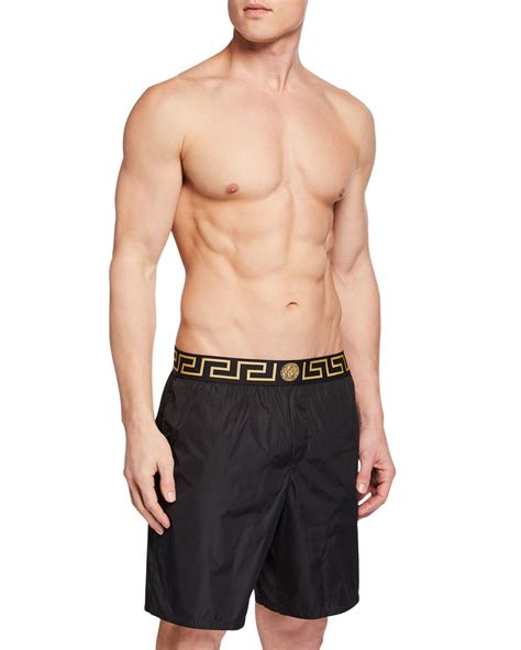 versace swim black gold men|designer bathing suits men's.